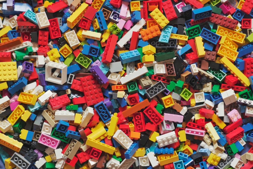 Pile of Lego bricks