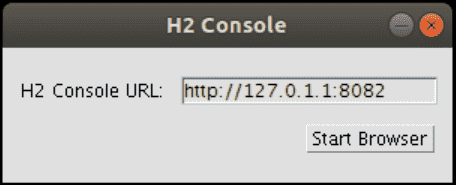 H2 Console Popup window